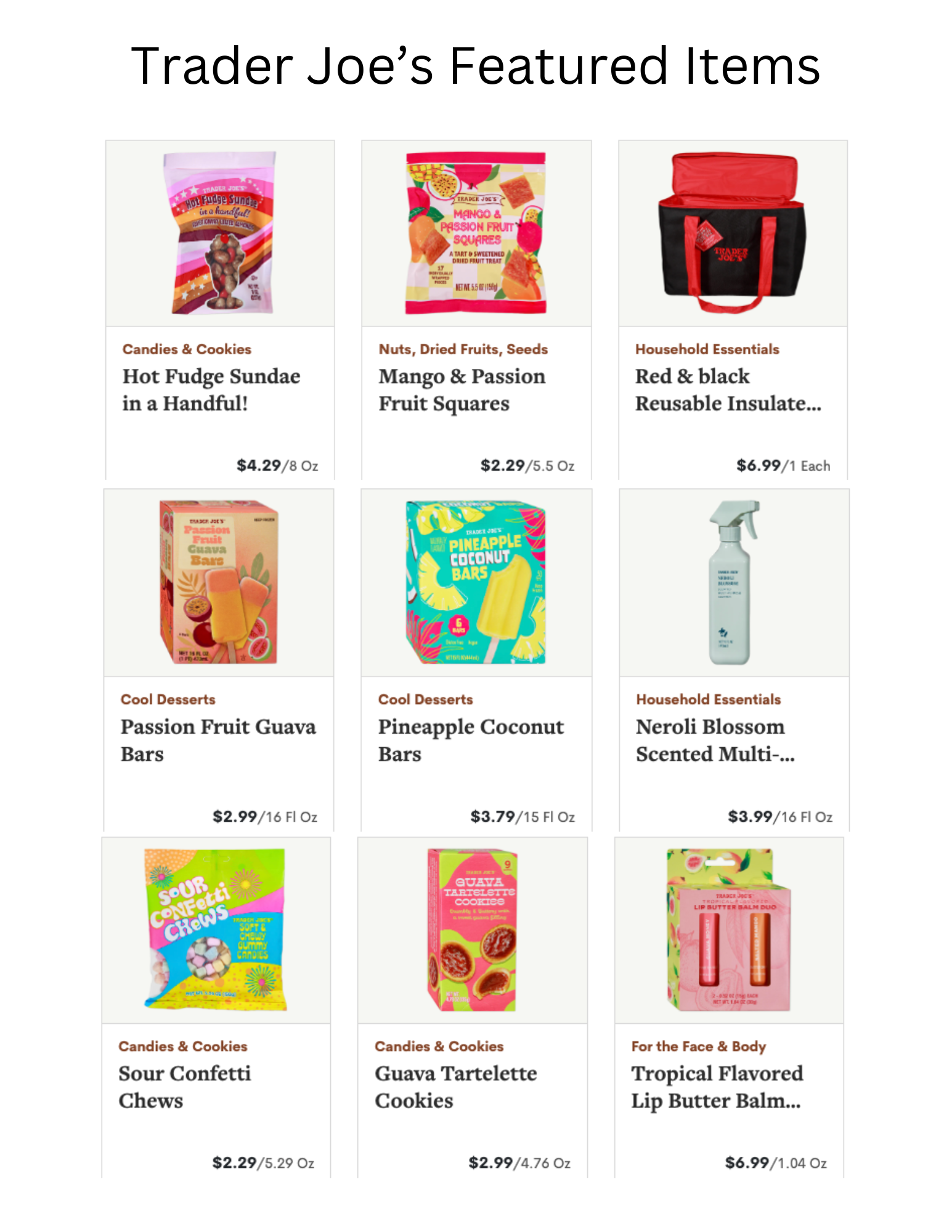 Trader Joes Fearless Flyer Ad July 2026 pg 1