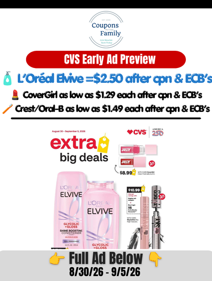 CVS Weekly Ad Preview 8_30_26
