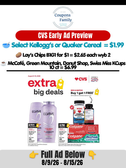 CVS Weekly Ad Preview 8_9_26