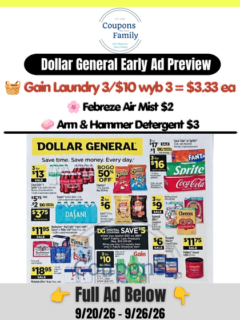 Dollar General Ad Preview 9:20:26