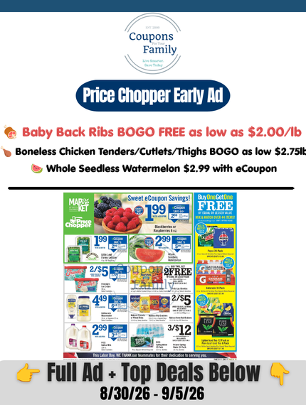 Price Chopper Weekly Ad 8_30_26