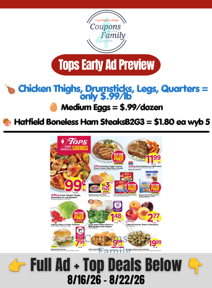 Tops Ad this week 8_16_26