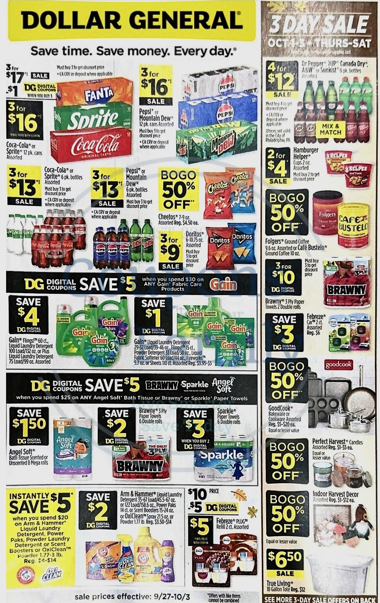 Dollar General Ad 9_27_26 pg 1