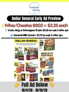 Dollar General Ad Preview 10_4_26