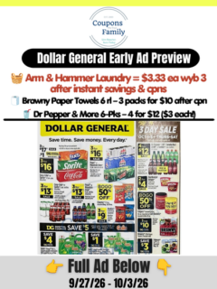 Dollar General Ad Preview 9_27_26