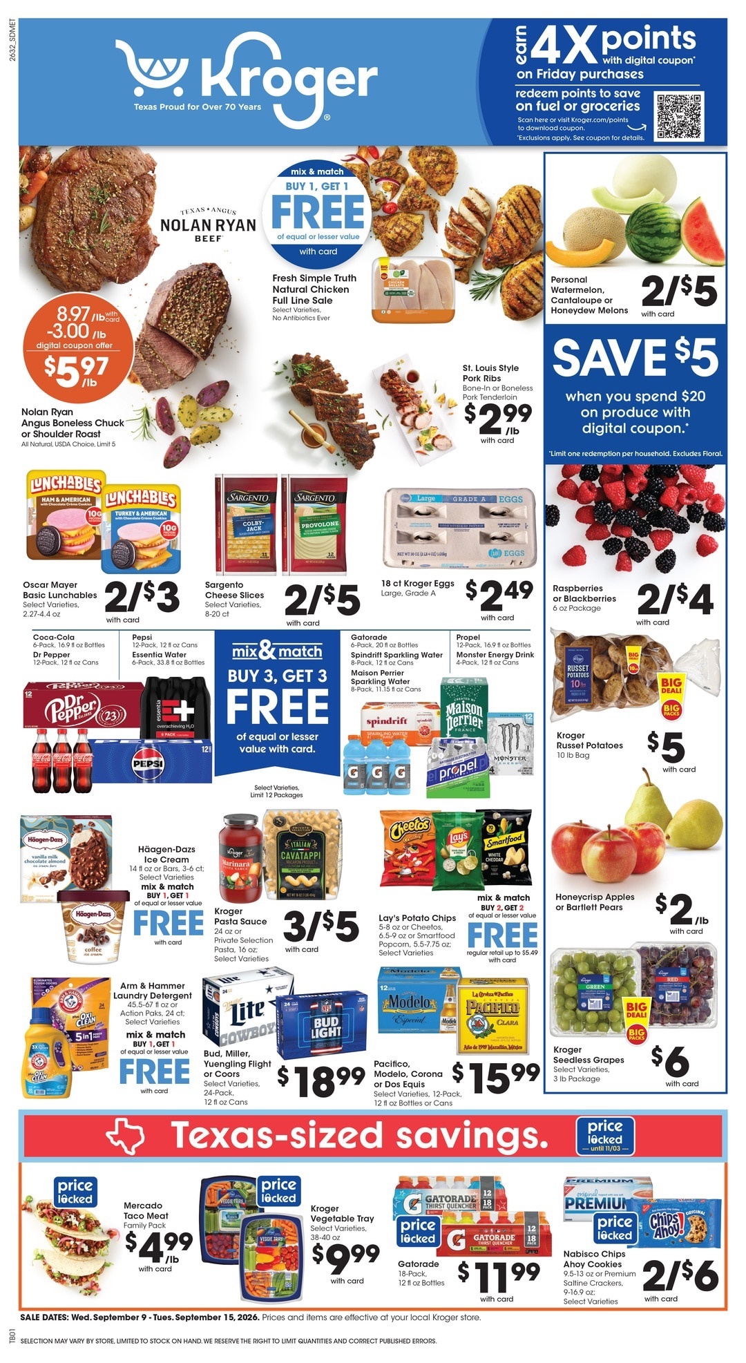 Kroger Ad this week 9_9_26 pg 1