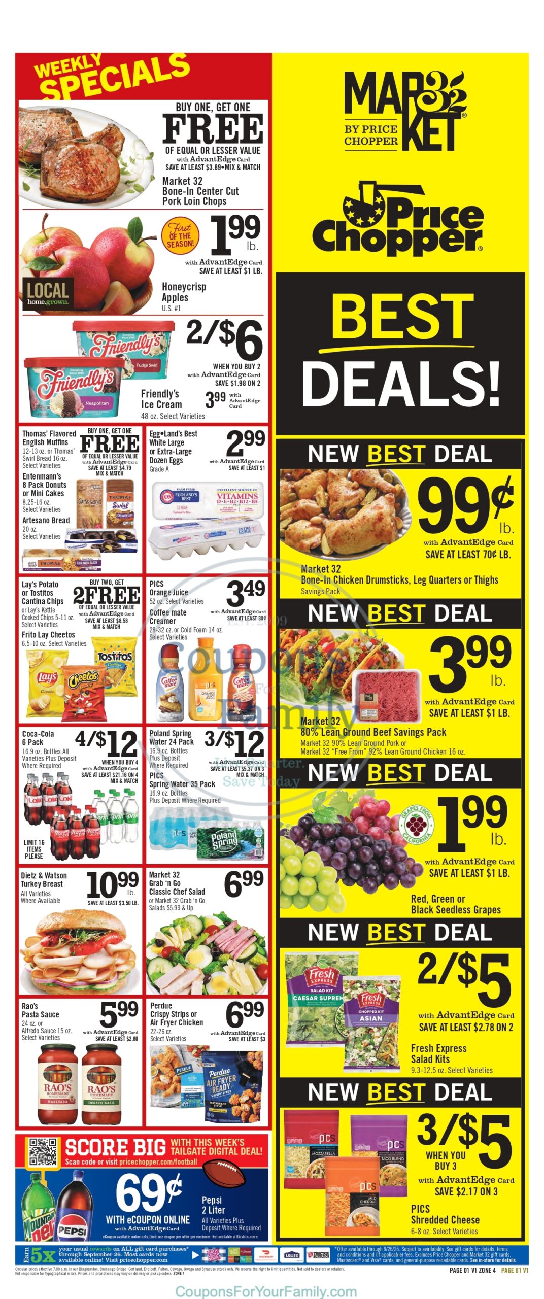 Price Chopper Ad this week 9_18_26 pg 1