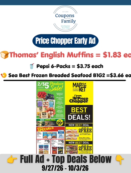 Price Chopper Weekly Ad 9_27_26