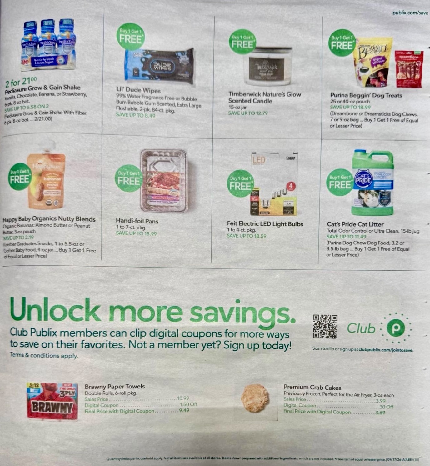 Publix Early Ad 9_16_26 pg 3
