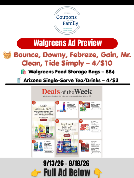 Walgreens Ad this week 9_13_26